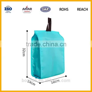 Manufacturing Waterproof Nylon Outdoor Foldable Shoes Bag for Travel thumbnail-2