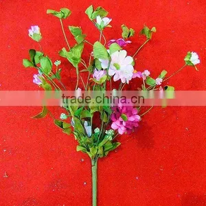 Classic Artificial Decorative Fabric Flowers Spray For Home Decoration thumbnail-1