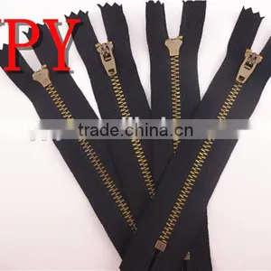3# Antique Brass Close End YG Zipper thumbnail-2