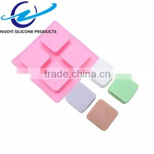 4 Cavities Square Shape Block Mould Soap thumbnail-1
