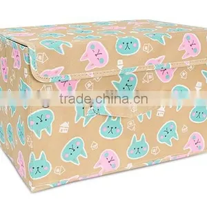 Cute Modern Storage Box/non Woven With Hook and Loop Closure Storage Box/cheap Promotional Storage Box thumbnail-1