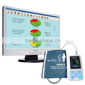 2015 New Color Big LCD Ambulatory Blood Pressure Monitor With Free Analysis Software thumbnail-1