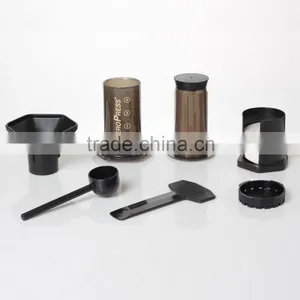 Portable Stainless Steel + Glass French Press Coffee Machine Shell Car/wild Outdoor Coffee Coffee Maker+filter thumbnail-3