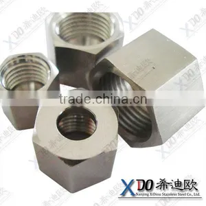 Alloy X-750 / GH4145 /2.4669 Stainless Steel Fasteners Hex Thick Nut thumbnail-1