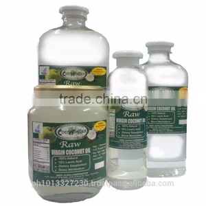 1 Liter - RAW VIRGIN COCONUT OIL - Has Airtigh Cap Seal & Leak Free, Centrifuged, Cold Pressed, Wet Process From Coconut Milk thumbnail-1