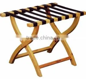 Bulk Stocked Hotel Room Rustic Wood Luggage Racks (XJJD29) thumbnail-1