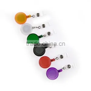 2016 Cheap Best Selling Retractable Reel Yoyo Plastic ID Card Holder With String thumbnail-1