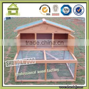 SDR006 Large Run Metal Tray Wooden Rabbit Hutch thumbnail-1