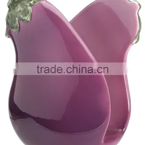 Personalized Handmade Color Glazed Decorative Eggplant Napkin Holder thumbnail-1