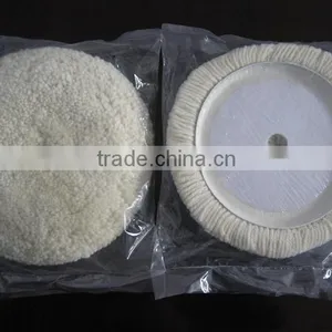 7" Single Sides Wool Buffing Pad Made by RT112 Wool thumbnail-4