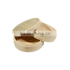 Round Shapenatural Mountain Bamboo Material Food Dumpling Steamer thumbnail-3
