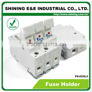 FS-033L3 UL Approved 600V 32A 3 Pole 10x38 Porcelain Fuse Carrier thumbnail-6
