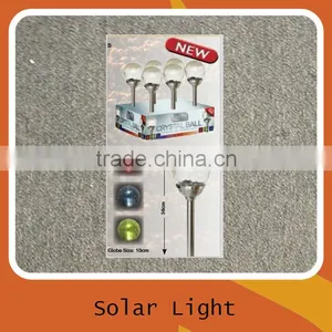 Small Stainless Steel Colour Changing Solar Crackle Globle Glass Ball Lawn Light Yard Path Light Solar Lamp Solar LED Light thumbnail-2