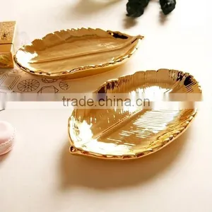 Ceremic Golden Fashion Display Decortative Jewelry Tray thumbnail-1