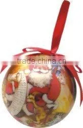 Polyfoam Christmas Santa Claus Ball Ornament Decoration thumbnail-1