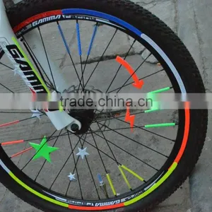 Bicycle Reflective Stickers Mountain Bike Tyre Reflective of Rim Disc Stickers Bicycle Ride 8 Colors/bag thumbnail-1