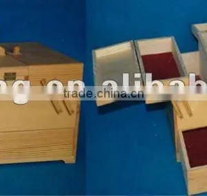 Foldable Custom Design Wooden Sewing Box Wholesale thumbnail-1