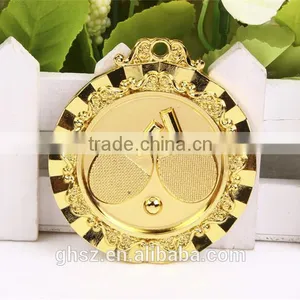 Best Selling Golden Zinc Alloy Table Tennis Medal thumbnail-3
