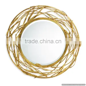 Golden Antique Wall Mirror thumbnail-1