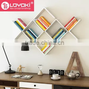 Hot Sale Wall Storage Wall Organizer MDF Square Mount Cube Shelf for DIY Home Decoration thumbnail-5