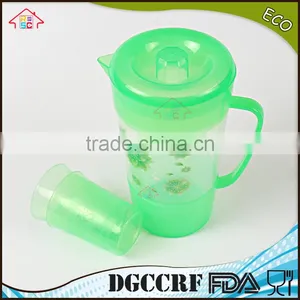 NBRSC Reusable PP Plastic Water Cup Teapot Set With Printing Set of 3 thumbnail-3