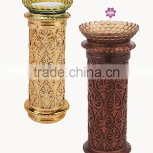 Decorative Resin Pillar Outdoor Ashtray Stand thumbnail-1