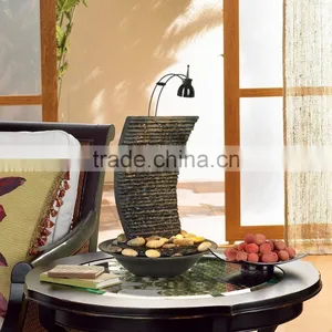 Water Ripple Lighted Table Fountain thumbnail-1