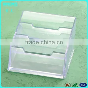 Custom Made Office Acrylic 3 Tiers Name Card Holder, Acrylic Name Card Display Stand thumbnail-1