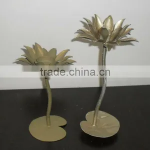 Decorative Votive Holder Lotus Design thumbnail-1