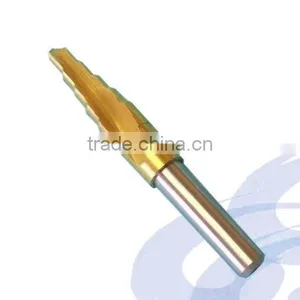 5 Step Titan Coating HSS Step Center Drill Bit for Woodworking Tool thumbnail-1