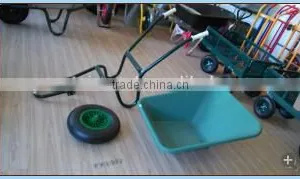 150KG Loading Europe Plastic Bucket Tray Garden Tools Wheelbarrow WB6424S thumbnail-3