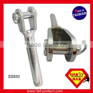 Industrial Horizontal Ceiling Wall Lifeline System Stainless Steel Cable Bracket thumbnail-3