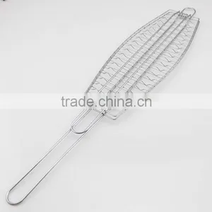 Metal Fish Shape Camping Barbecue Foldable Grill Net thumbnail-5