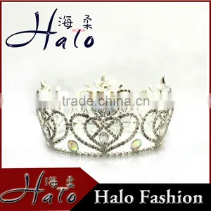 Big Fashion Pageant Ornament Rhinestone Crown for Sale thumbnail-1