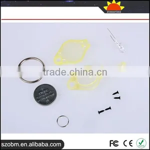 7 Color Plastic 20000mcd Cheap Custom Fashion Key Chain Mini Led Flashlight Keychain thumbnail-5