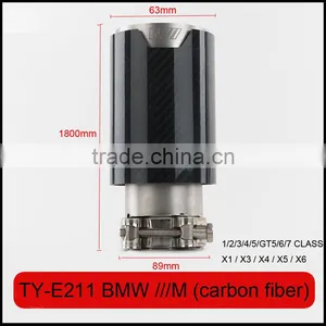 Auto Tuning Stainless Exhaust Tips Laser M Polish for Bmw thumbnail-6