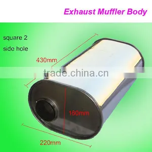Car Parts Universal Performance Exhaust System Muffler Body Stainless Steel thumbnail-2