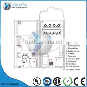 Arcade Coin Operated Hot Sell Kids Crane Games Game Coin Operated Vending Type Prize Game for Sale thumbnail-3