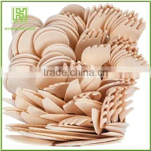 Wooden Tableware Knife Fork Spoon Baby Cutlery thumbnail-3
