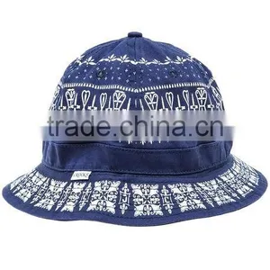 Undefeated Striped Mens New Bucket Navy Hat thumbnail-3