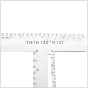 Kearing High Quality Transparent Sandwich Line T Sharped Draft Ruler 1.2mm Thick Plastic Rulers#T1204 thumbnail-4