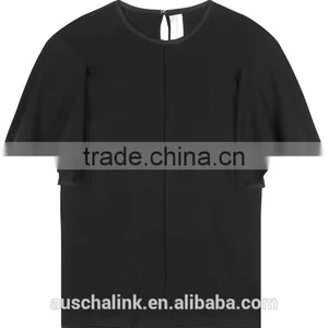 High Quality Ladies 100% Cotton Blouse Low Price China thumbnail-4