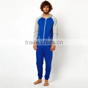 PA0047A Wholesale Cheap Plain Adult Raglan Sleeves Onesie for Men thumbnail-1