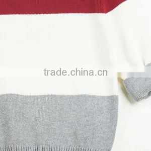 Hot Sale Hand Knitted Wool Kids Sweaters With Ribbing Neck Cotton Sweater Outwear For Children thumbnail-4