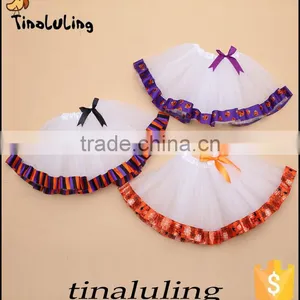 New Fashion Halloween Pumpkin Tutu Skirts Children Holiday Tutus Baby Dance Wears Halloween Pettiskirt thumbnail-1