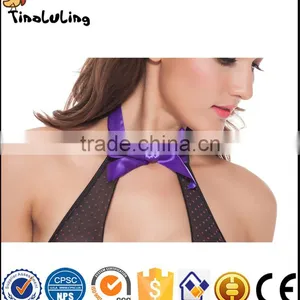 Hot Sexy Lingerie Black Transparent Erotic Women Wear Babydoll Dress Manufacture thumbnail-3