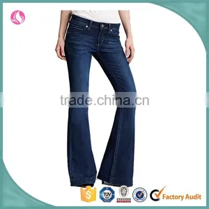 New Arrival Lady's Sexy Washed Boot Cut Jeans thumbnail-1