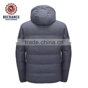 100% Nylon Wind Proof Grey Men Jacket With Hood thumbnail-2