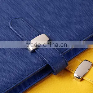 Custom Faux Leather Planner 6 Holes Loose Leaf Binder Clip Diary Notebook thumbnail-2