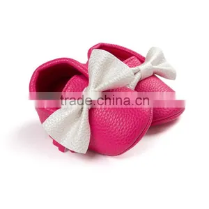 2 Colors Matching Pu Baby Moccasin, Colored Moccasins thumbnail-1